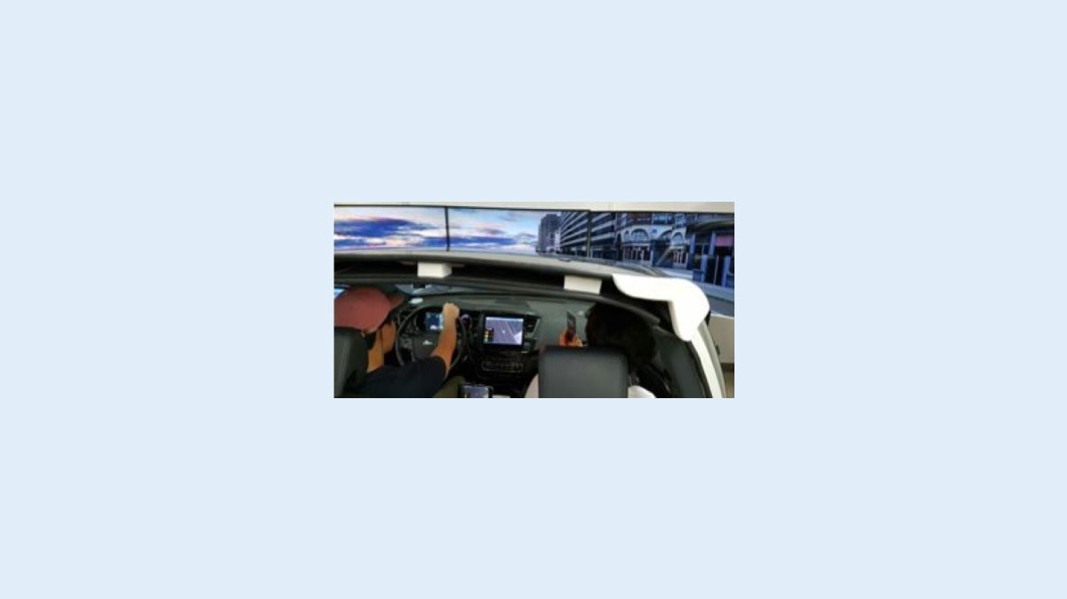 Driving simulator for human-in-the-loop experiments